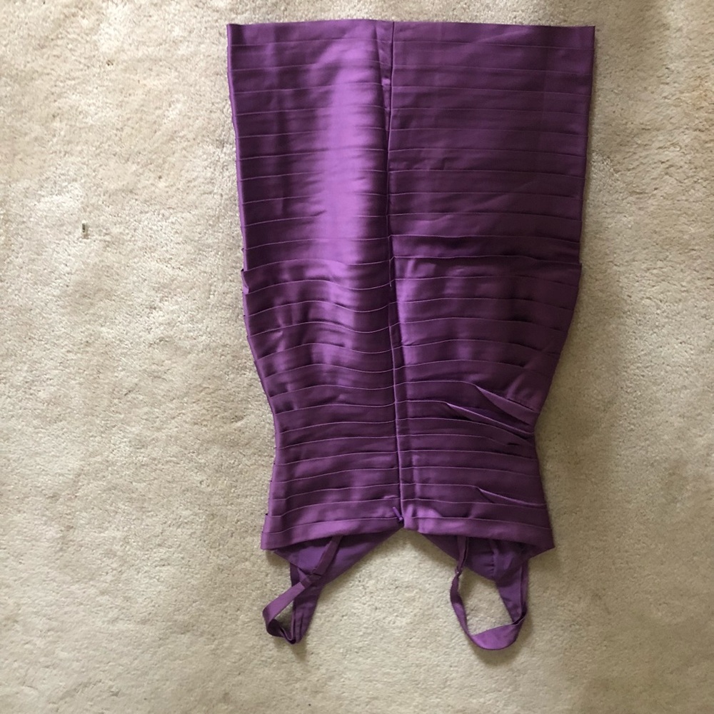 BCBG purple pleated dress